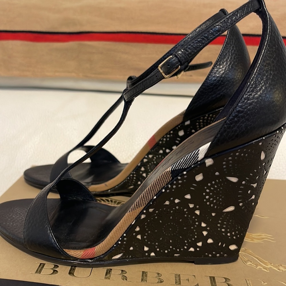 Burberry Wedge Sandal - Picture 3 of 14